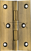 Standard Range Cabinet Hinges - Fixed Pin without tips, Antique Brass